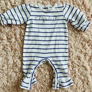 Elizabeth monogram romper
